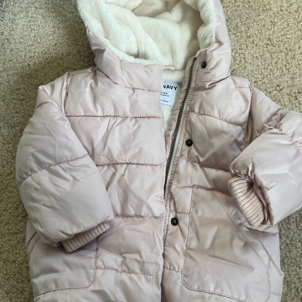 Old Navy Toddler Pink Puffer Jacket